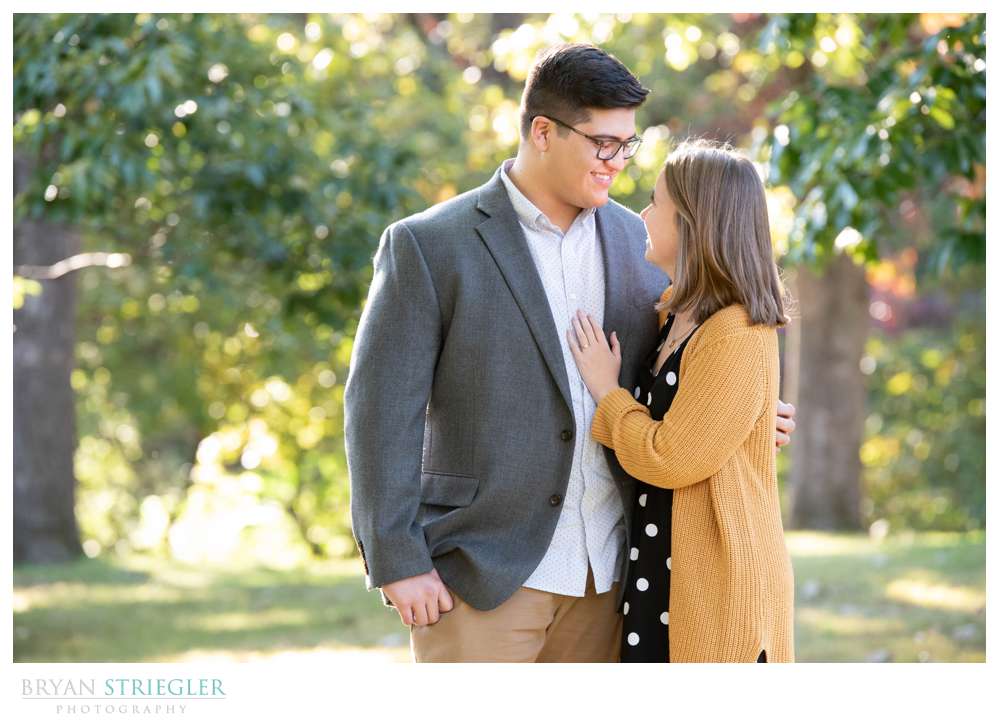 engagement photos in the park